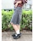 クラッシュデザインデニムハーフパンツ