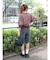 クラッシュデザインデニムハーフパンツ