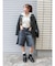 クラッシュデザインデニムハーフパンツ