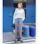 タックストレートパンツ