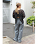 タックストレートパンツ