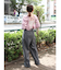 タックストレートパンツ