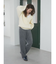 メランジニットルーズパンツ