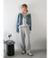 メランジニットルーズパンツ