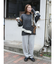 メランジニットルーズパンツ