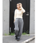 メランジニットルーズパンツ
