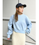 コットン混ショートルーズニット