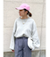 コットン混ショートルーズニット