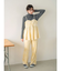 ベロア刺繍ラフパンツ