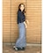 【WEB限定】シャーリングデザインスカート