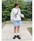 【WEB限定】ストライプラフハーフパンツ