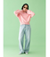 【WEB限定】エンブロイダリーコットン混スラブニット
