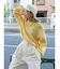 【WEB限定】エンブロイダリーコットン混スラブニット