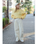 【WEB限定】エンブロイダリーコットン混スラブニット