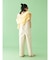 【WEB限定】エンブロイダリーコットン混スラブニット