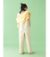 【WEB限定】エンブロイダリーコットン混スラブニット