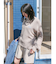 【WEB限定】エンブロイダリーコットン混スラブニット