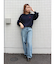 【WEB限定】エンブロイダリーコットン混スラブニット