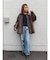 【WEB限定】エンブロイダリーコットン混スラブニット