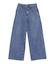 【Ca】ウエストデザインルーズデニム