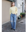 カットオフダメージストレートデニム