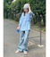 ハイウエストルーズストレートデニム