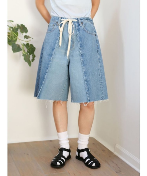 リメイクデニムハーフパンツ｜アングリッドの通販｜&mall（アンド
