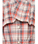 【WEB限定】フリルデザインチェックブラウス