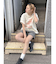 ニットハーフパンツ