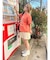 ニットハーフパンツ
