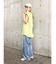 バックスリットワッフルタンクトップ