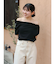 タックデザインオフショルTee
