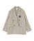 ワッペンデザインルーズ起毛ジャケット
