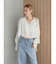 メッシュコンビショートブラウス