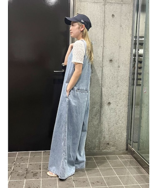 バックオープンデニムサロペット バックオープンデニムサロペット｜アングリッドの通販｜&mall（アンド