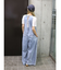 バックオープンデニムサロペット