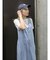 バックオープンデニムサロペット