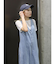 バックオープンデニムサロペット