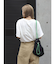 リネン混ボートネックショートTee