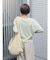 リネン混ボートネックショートTee