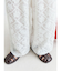 起毛エンブロイダリーラフパンツ