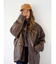 ルーズシルエットフェイクレザーブルゾン