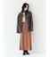 ルーズシルエットフェイクレザーブルゾン