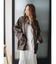 ルーズシルエットフェイクレザーブルゾン