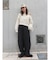 カシミヤ混ニットパンツ