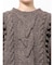 ルーズスリーブケーブルニット