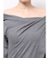 タックデザインオフショルロングスリーブTee