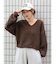バックオープンデザインニット