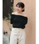 タックデザインオフショルTee