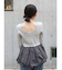 バルーンデザインバックオープンニット